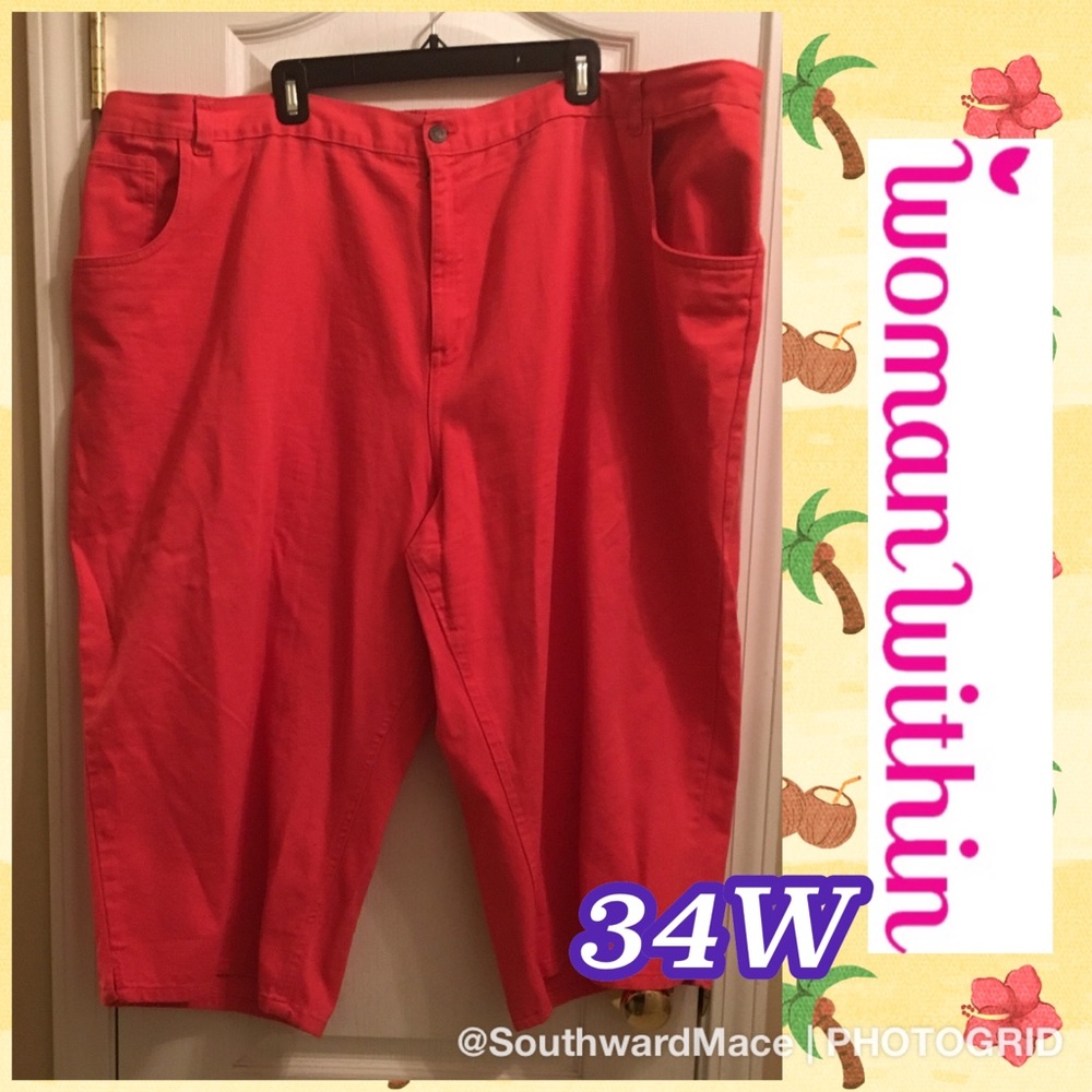 Woman Within 34w crop pants